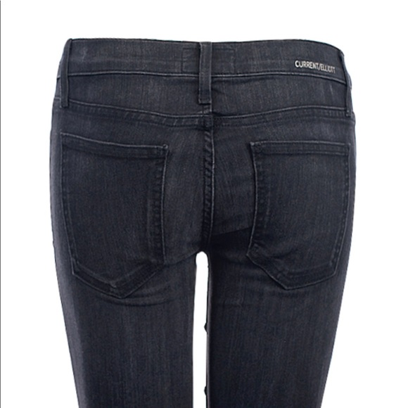 NWT Current/Elliot Black Destroy Studded Jeans - Picture 8 of 8